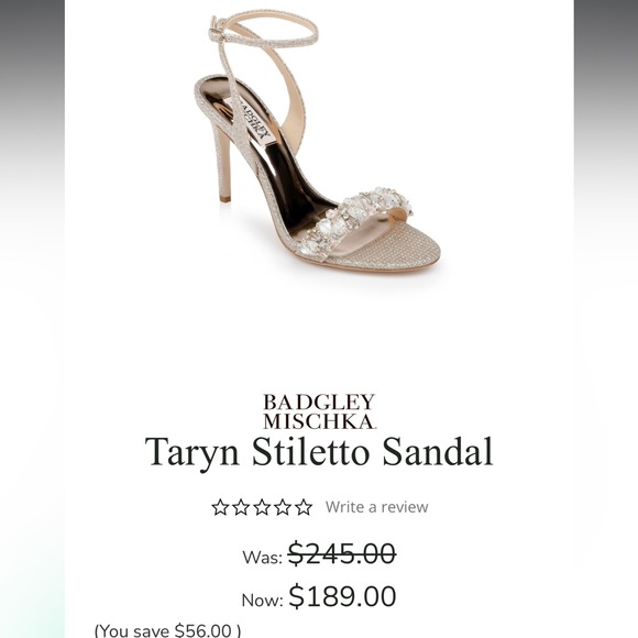 Badgley Mischka Taryn Stiletto Sandal - Picture 1 of 2
